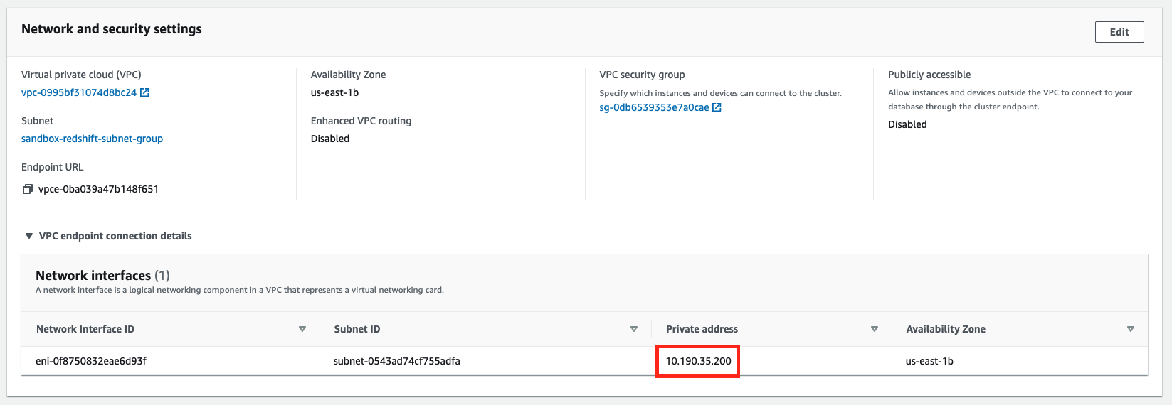 Target type: IP address Target type: IP address
